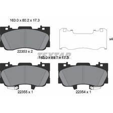 Textar 2235301 Bremsbelagsatz für FORD USA MUSTANG