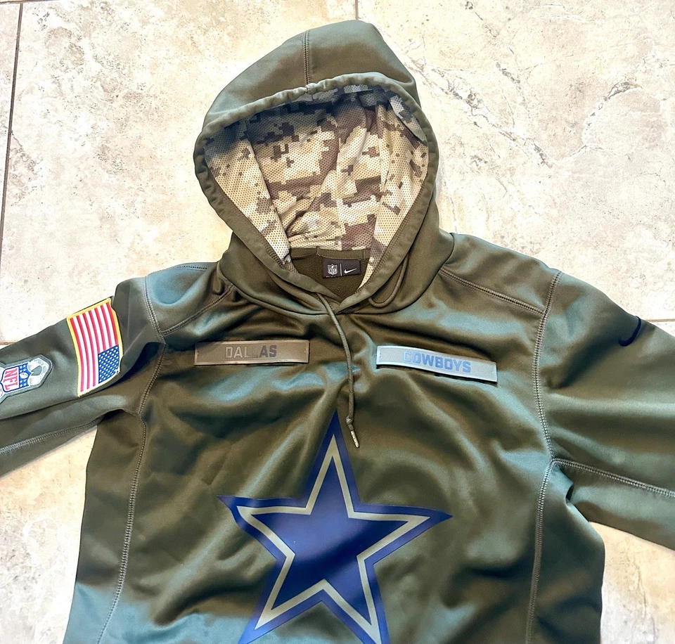 Nike Suéter Juvenil Pequeño NFL Dallas Cowboys On Field Sudadera con Capucha Saludo al Servicio Foto 3 de 4