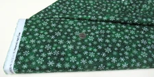 Michael Miller quilt-craft fabric CHALK SNOWFLAKE green 2 yds (ddc-12326)X-Mas
