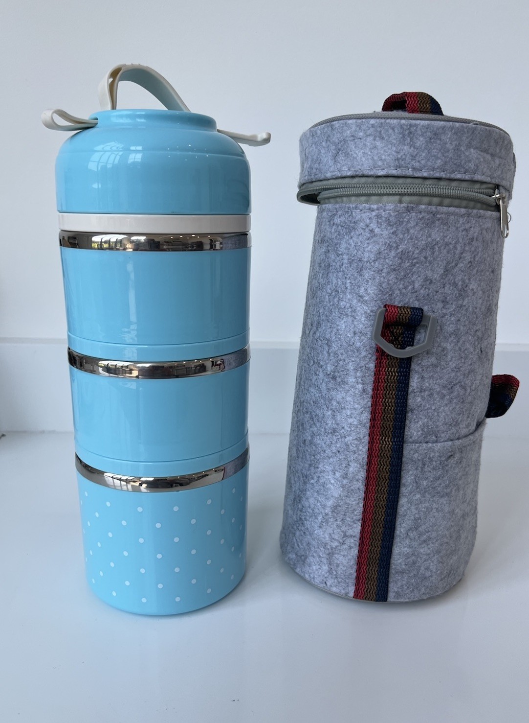 Portable Outdoor Stainless Steel Bento Box Tiffin Leak Proof With Case