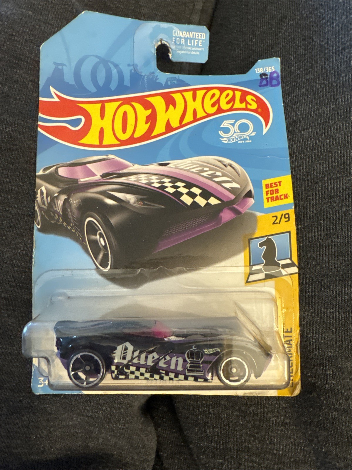 HOT WHEELS 2018 VELOCITA BLACK QUEEN CHECKMATE SERIES #138
