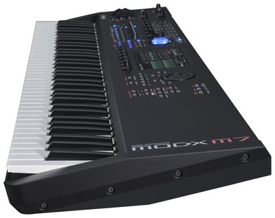 Yamaha MODX7 76鍵 シンセサイザー Yamaha MODX7 76-Key Semi Weighted Keyboard Synthesizer - Black for