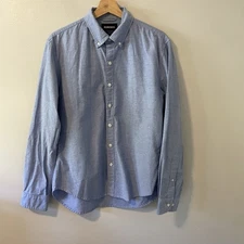 Bonobos Oxford Slim Fit Button Down Dress Shirt Sz M Short