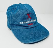 Vintage Xerox The Document Company Denim Hat Strapback Embroidered Xcel Toppers