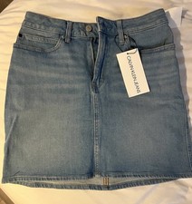 Calvin Klein Light Blue Denim Skirt