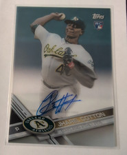 2017 Topps Clearly Authentic JHAREL COTTEN Auto Acetate Athletics RC