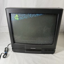 Sylvania Model SRC2021 401 20 Color CRT Retro Gaming TV A/V Inputs TESTED