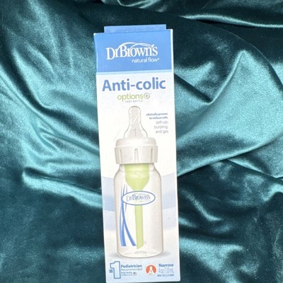 Dr. Brown's Options+ Anti-Colic Narrow 4oz/120ml Bottle Newborn Flow Nipple