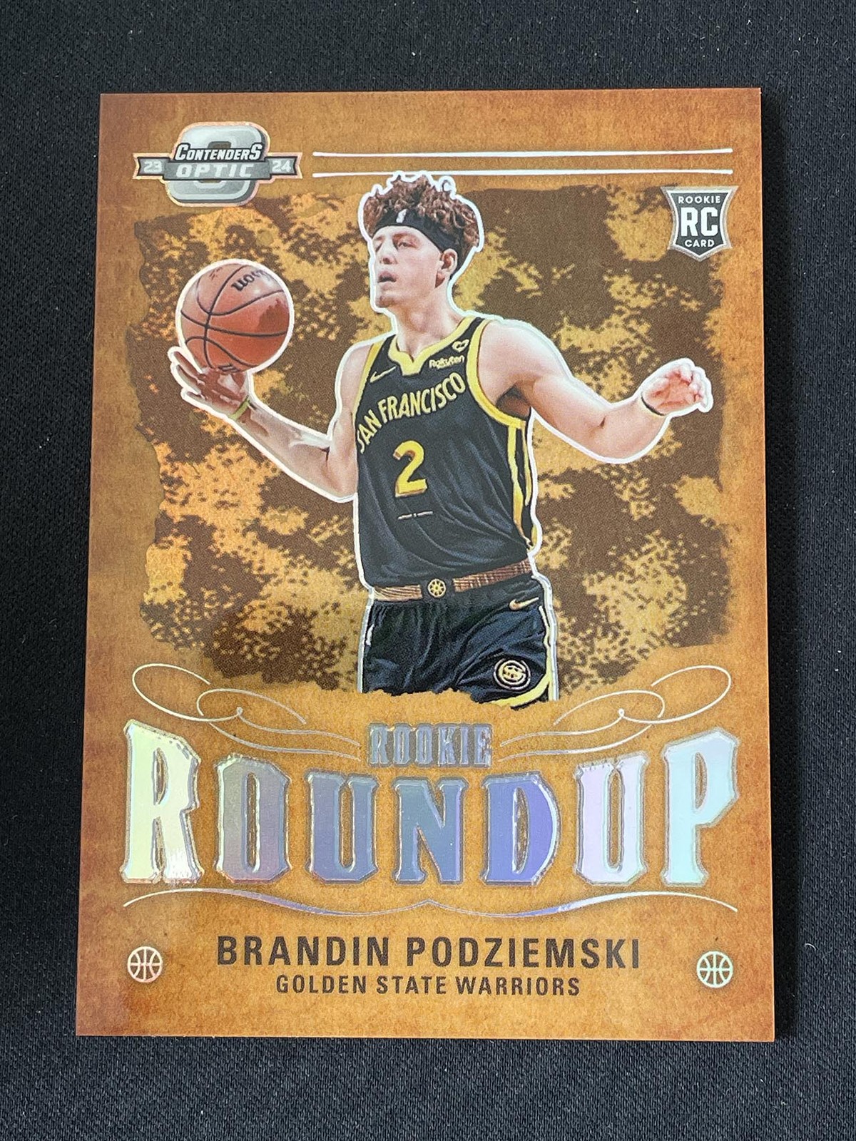 Brandin Podziemski 2023-24 Contenders Optic Rookie Roundup Silver Prizm RC #14