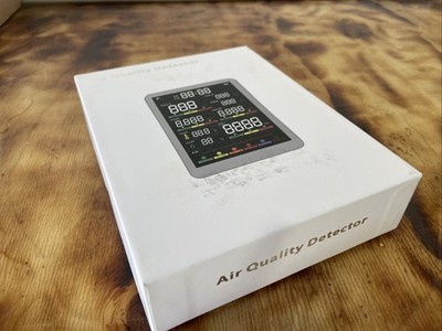 Professional Indoor Air Quality Monitor with AQI Beep Alarms, Portable Real-Time