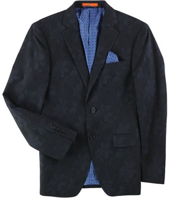 Tallia Mens Modern Fit Two Button Blazer Jacket, Blue, 36 Short