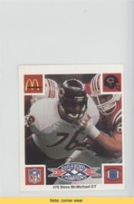 1986 McDonald's Play & Win Chicago Bears No Tab Steve McMichael HOF READ 2u3