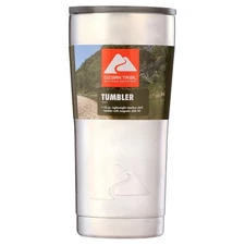 Ozark Trail 22 oz Vacuum Insulated Stainless Steel Tumbler, Silver