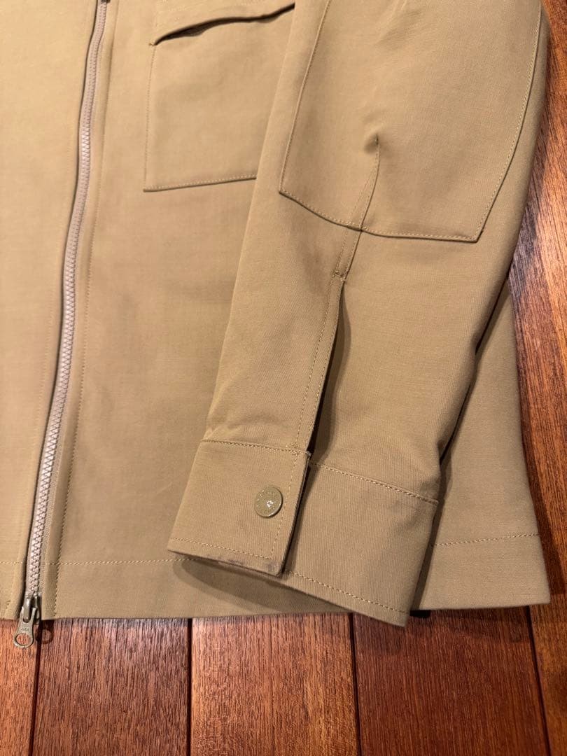 Stone Island Ghost Piece 23AW Gabardine Doppio Zip Jacket Beige L - product detail image 14