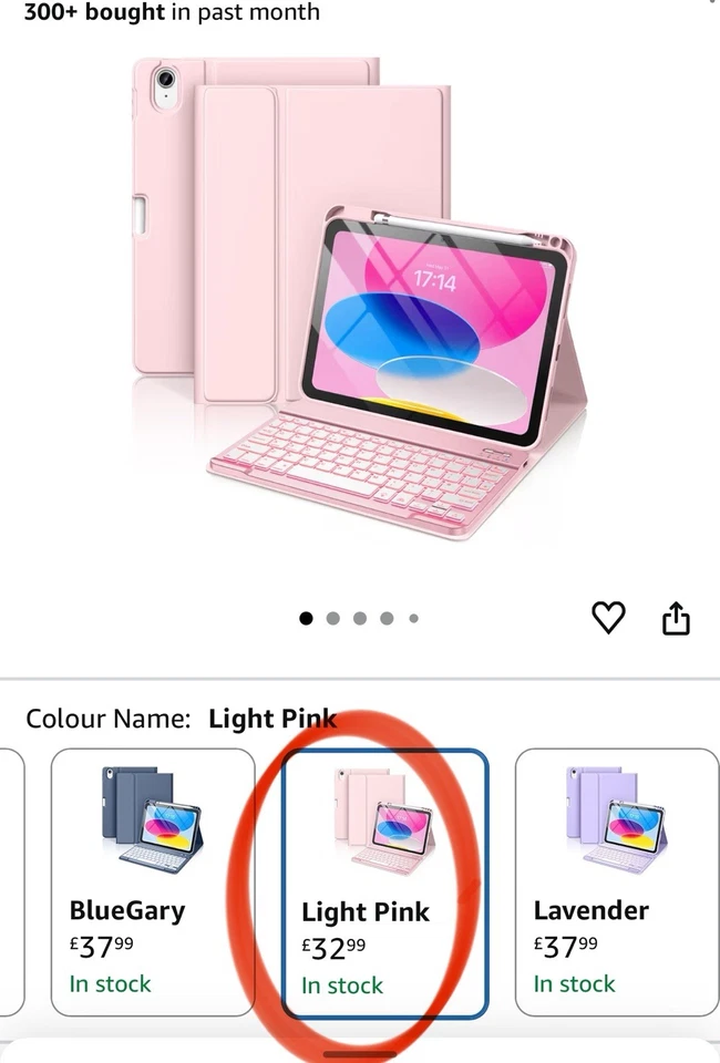 Folio Keyboard Cover Stand 7 Color Backlit Detachable Case For iPad A16 10.9/11” - Image 2 of 4