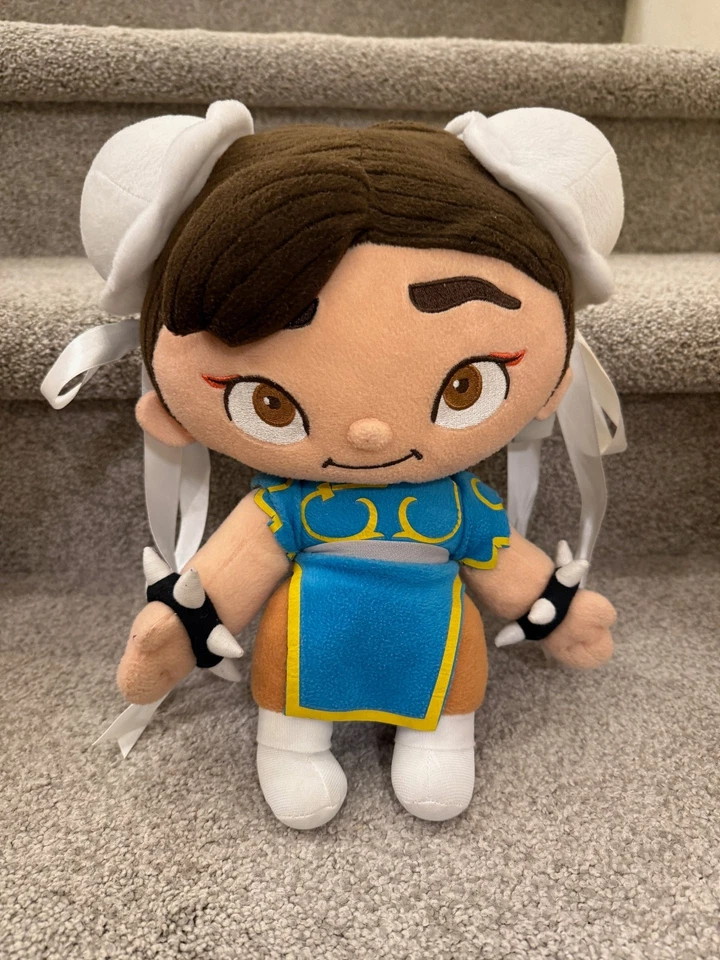 Figura Capcom Juguetes de Peluche Street Fighter Chun Li Ryu Ken - Cabezales para Juegos - 12" Foto 3 de 4