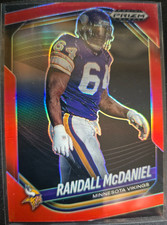 2025 Panini Prizm Black - Randall McDaniel #91 Red Prizm /299