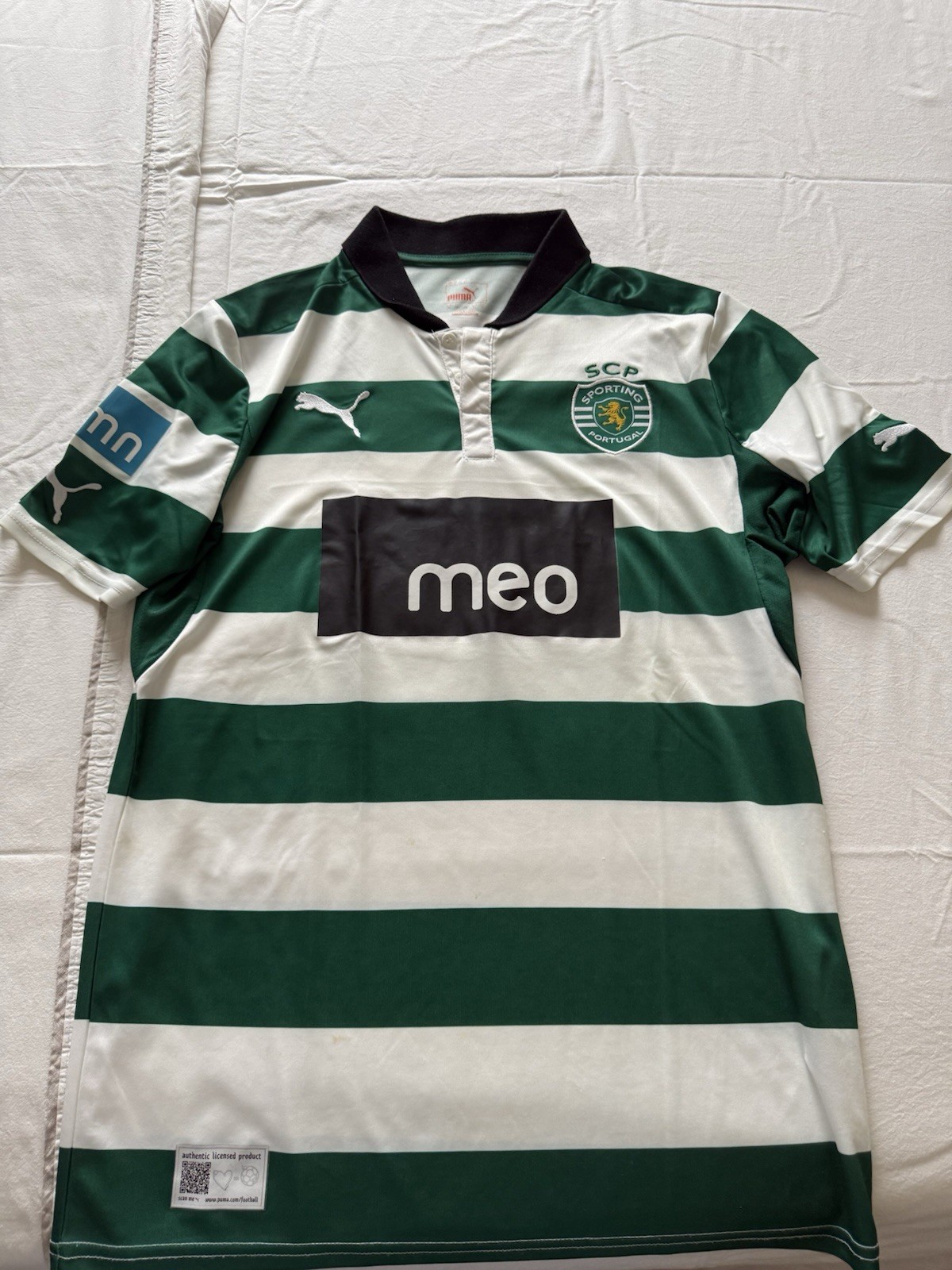 Puma Maglia Sporting CP Home verde/bianco a righe MEO Super Bock Taglia M
