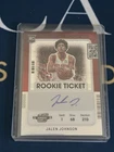 JALEN JOHNSON 2021-22 CONTENDERS OPTIC ROOKIE VARIATION SILVER RC AUTO