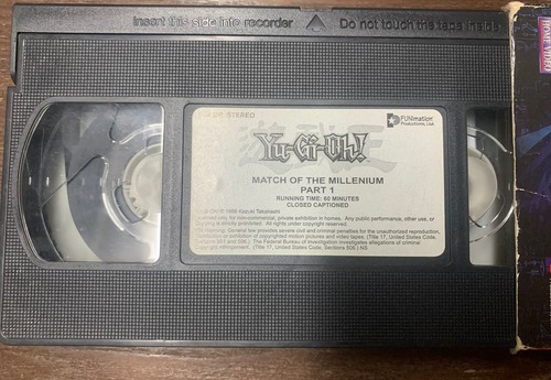 Yugioh Match of the Millennium Part 1 (VHS, 1996) Yu-Gi-Oh! 60 Min *falscher Slip* - Bild 3 von 5