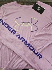 Girls Kids Youth Under Armour Shirt NEW Long Sleeve Top NEW Lavender Size XL