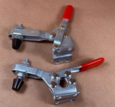 2 types - Horizontal Quick-Release Toggle Clamp, 500 lbs 225D 12130