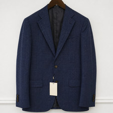 Men Suitsupply Blazer Wool Silk Linen Lazio Single Breasted Size EU44 UK/US34