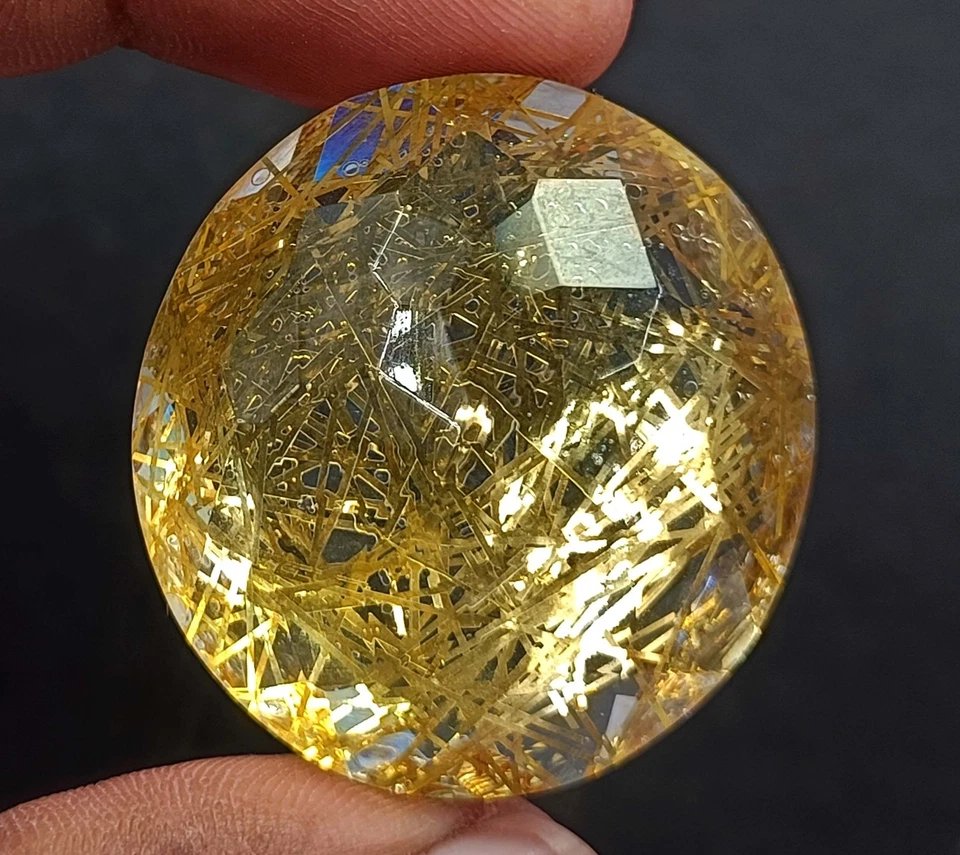 104.80 Ct Natural Oval Shape  Golden Quartz IGL Certified Loose Gemstone 5AOA - Image 3 of 4