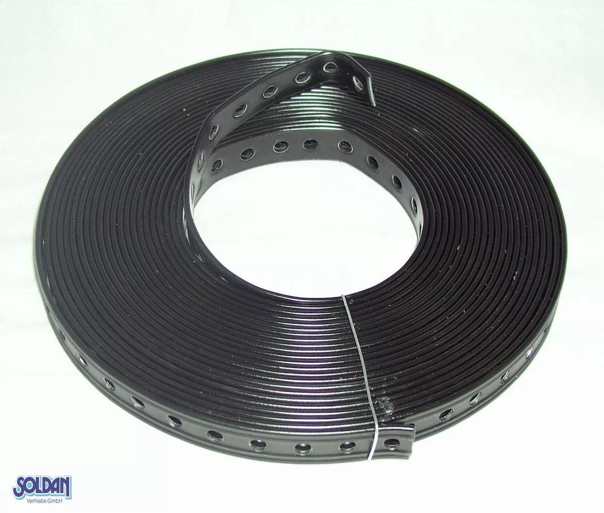 Mounting hole tape, nail tape, perforated tape, plastic-coated, 1 piece =  19 mm