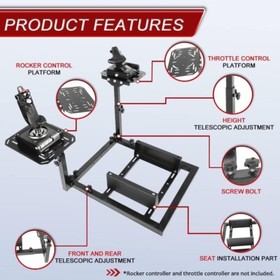 Used Double Shift Lever Flight Simulator Stand Fit Thrustmaster Logitech X52 PRO