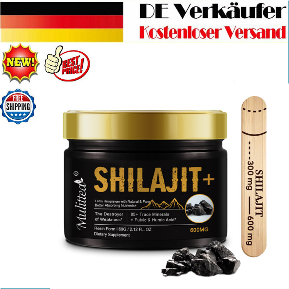 60g Reines 100% Himalaya Shilajit, Weichharz, Bio, extrem potent, Fulvinsäure