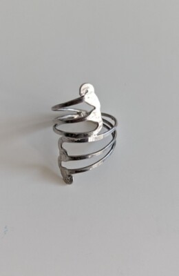 Schöner breiter Ring 925 Sterling Silber Größe 6