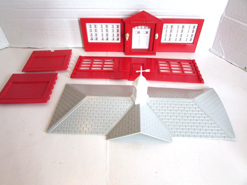 Bachmann O/027 Model RR Building Schoolhouse Grey Roof PR - 第 1/2 張圖片