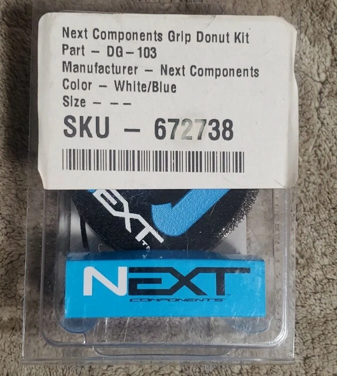 NEXT Components GRIP DONUT KIT WHITE / BLUE DG-103, MATRIX CONCEPTS 2mm MX ATV - Image 3 of 4