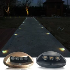 NEW 3W LED Outdoor Path Floor Deck Light Surface Mounted Ground Lamp Warm White