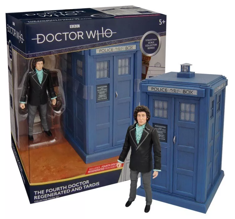 Doctor Who 2nd Dr & Tardis Set - Classic Doctor Who Action Figure & Tardis  Set - Doctor Who Merchandise - Character Options - 5.5”