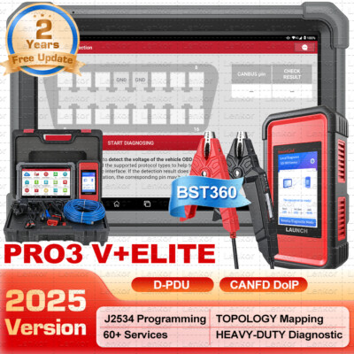 LAUNCH X431 PRO3S+ Elite PRO5 Car Truck Scanner Diagnostic Tool ECU Programming