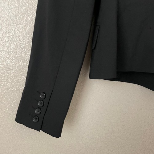 Express Blazer Womens Size 4 Black Double Breasted Design Studio Preppy Career - Picture 7 of 13