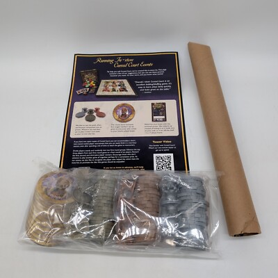 Atlas Games Cursed Court Board Game - Promotional Kit W/Token Set, Poster, Etc