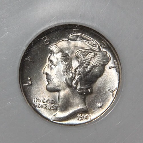 1941-D US Mercury Dime 10c NGC MS65