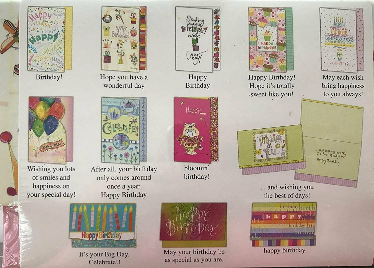 Assorted All Occasion Cards Decorative Keepsake Boxed Set Thinking of ...