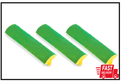 Libman Nitty Gritty Roller Mop Refills Head Replacement Green Yellow 3 Pack New