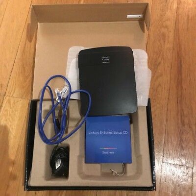 Linksys N300 Wi-Fi Router (Model: E1200-NP) - Used w/ All Accessories in Box 