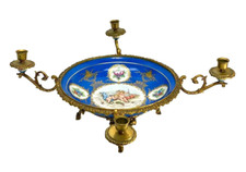 Antique Sevres Style Porcelain Covered Bowl with Gilt Bronze Ormolu Mounts — listing 4