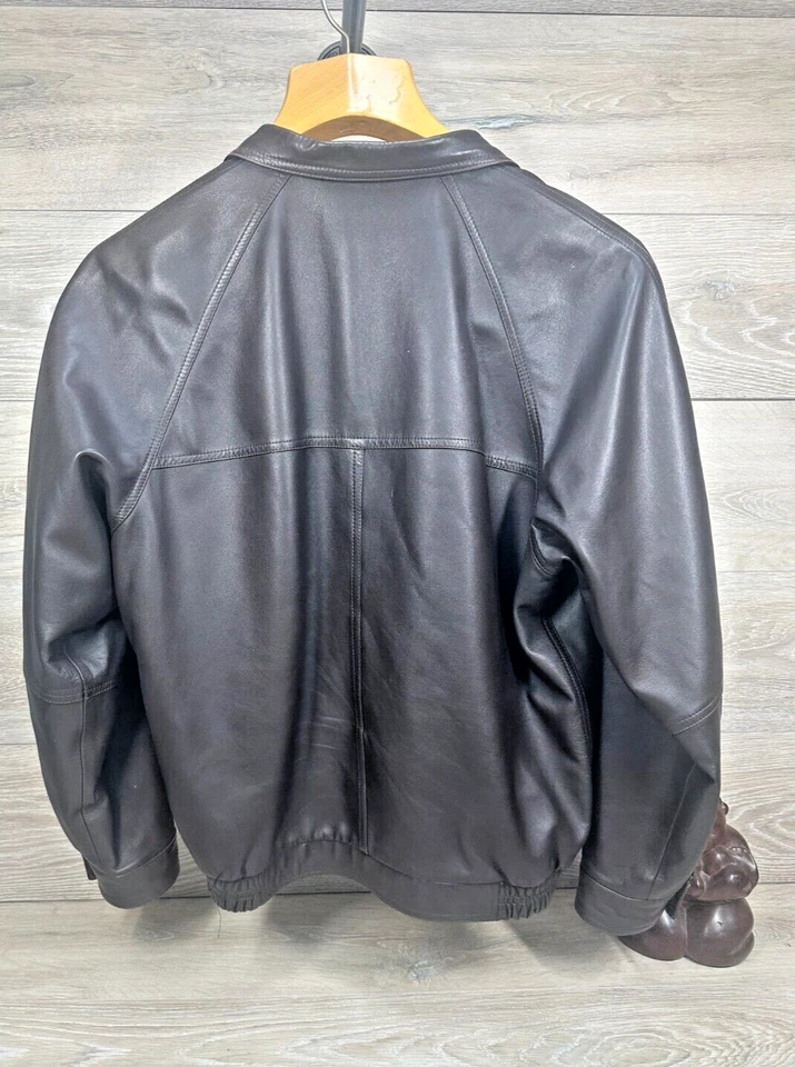 Bruno Magli * потрясающий мужской коричневый кожаная куртка размер 40 сделано в Италии - Изображение 3 из 4