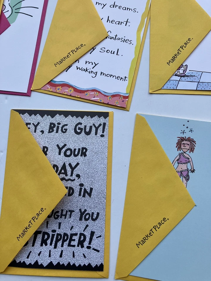 Vintage Lot Of 20 Carlton Cards Marketplace  Greeting Cards New Birthday & More - Image 3 of 4