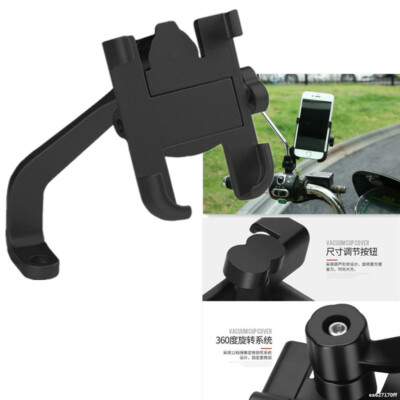 Motorcycle Phone Holder Cell Phone Mount Bracket Scooter Rearview Mirror  Stand