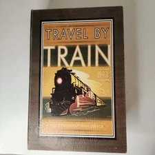 Hollow Hideaway Book Travel by Train Hidden Secret Stash Safe Storage Box