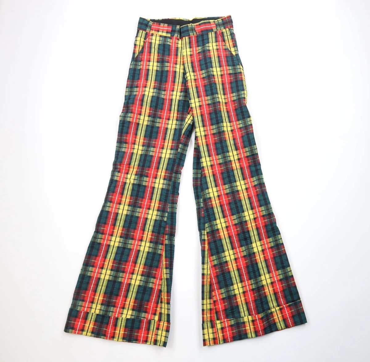 Mens plaid shop bell bottoms