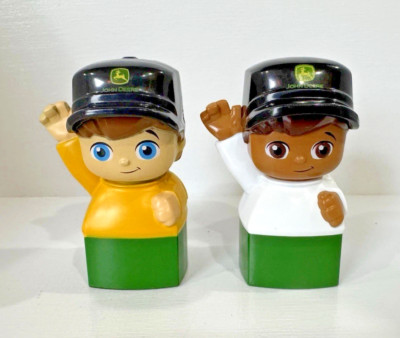 Mega Bloks First Builder Joh Deere Farm Boy Man Figure Tractor Driver Blocks
